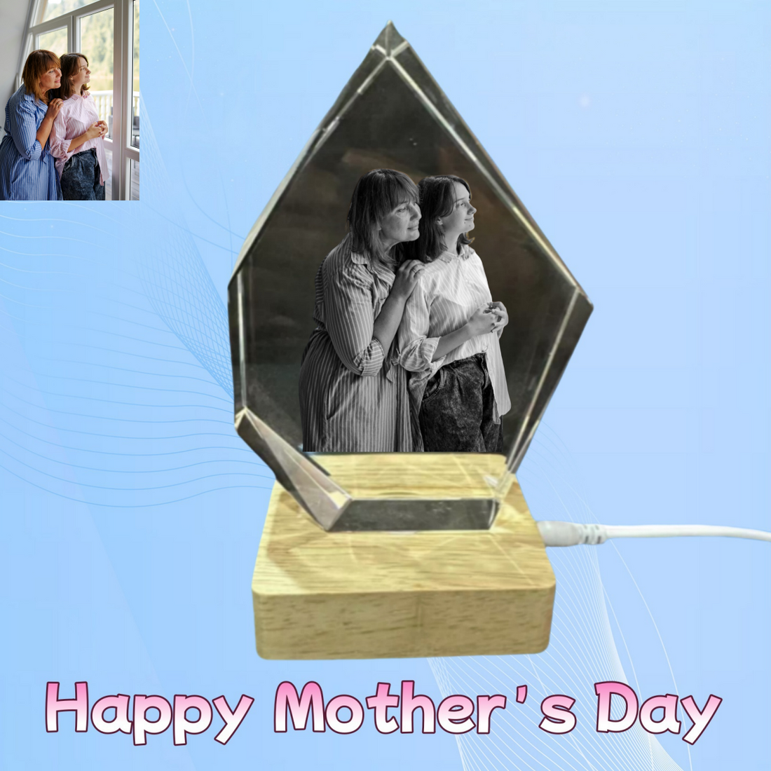 The Perfect 2025 Mother’s Day Gift: A Personalized 3D Crystal Night Light